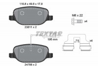 Brake Pad Set, disc brake Q+ 2381101 Textar