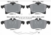 Brake Pad Set, disc brake Q+ 2383204 Textar