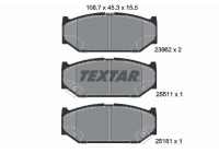Brake Pad Set, disc brake Q+ 2396201 Textar