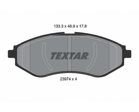 Brake Pad Set, disc brake Q+ 2397401 Textar