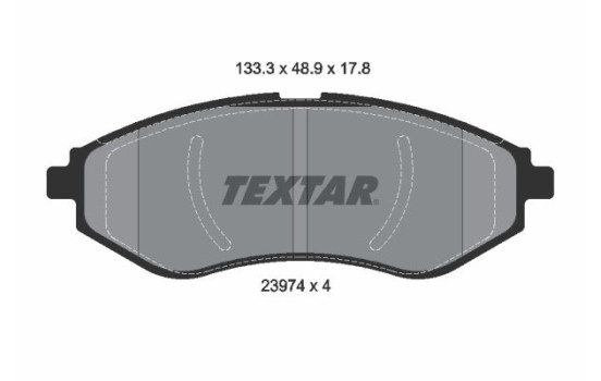 Brake Pad Set, disc brake Q+ 2397401 Textar