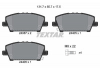 Brake Pad Set, disc brake Q+ 2408701 Textar