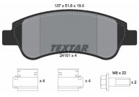 Brake Pad Set, disc brake Q+ 2410101 Textar