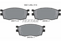 Brake Pad Set, disc brake Q+ 2431701 Textar