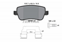 Brake Pad Set, disc brake Q+ 2434802 Textar