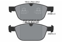 Brake Pad Set, disc brake Q+ 2439901 Textar
