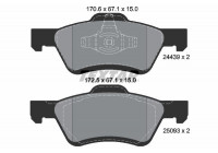 Brake Pad Set, disc brake Q+ 2443901 Textar