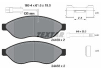 Brake Pad Set, disc brake Q+ 2446901 Textar