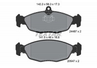 Brake Pad Set, disc brake Q+ 2448701 Textar