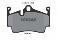 Brake Pad Set, disc brake Q+ 2454101 Textar