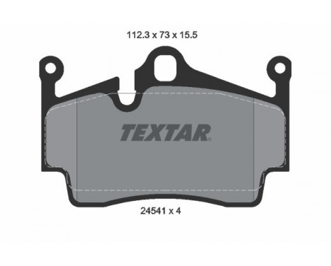 Brake Pad Set, disc brake Q+ 2454101 Textar