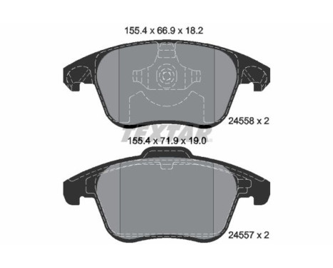 Brake Pad Set, disc brake Q+ 2455801 Textar