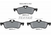 Brake Pad Set, disc brake Q+ 2457401 Textar