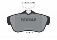 Brake Pad Set, disc brake Q+ 2457803 Textar