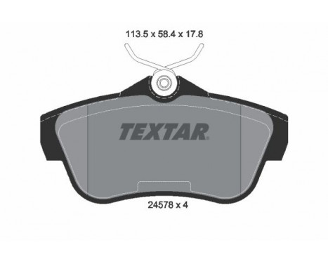 Brake Pad Set, disc brake Q+ 2457803 Textar