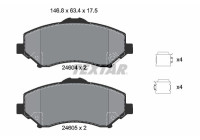 Brake Pad Set, disc brake Q+ 2460402 Textar