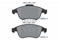 Brake Pad Set, disc brake Q+ 2482601 Textar