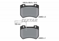 Brake Pad Set, disc brake Q+ 2485201 Textar
