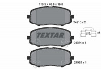 Brake Pad Set, disc brake Q+ 2491001 Textar