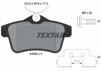 Brake Pad Set, disc brake Q+ 2492201 Textar