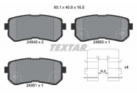 Brake Pad Set, disc brake Q+ 2494901 Textar