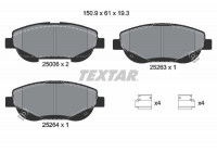 Brake Pad Set, disc brake Q+ 2500601 Textar