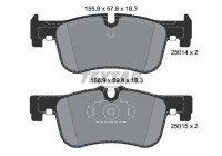 Brake Pad Set, disc brake Q+ 2501401 Textar