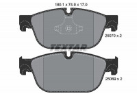 Brake Pad Set, disc brake Q+ 2507001 Textar