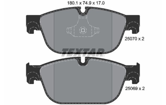 Brake Pad Set, disc brake Q+ 2507001 Textar