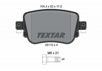 Brake Pad Set, disc brake Q+ 2511001 Textar