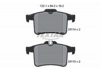 Brake Pad Set, disc brake Q+ 2511401 Textar