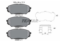 Brake Pad Set, disc brake Q+ 2511901 Textar