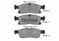 Brake Pad Set, disc brake Q+ 2519001 Textar