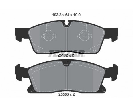 Brake Pad Set, disc brake Q+ 2519201 Textar