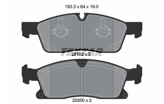 Brake Pad Set, disc brake Q+ 2519201 Textar