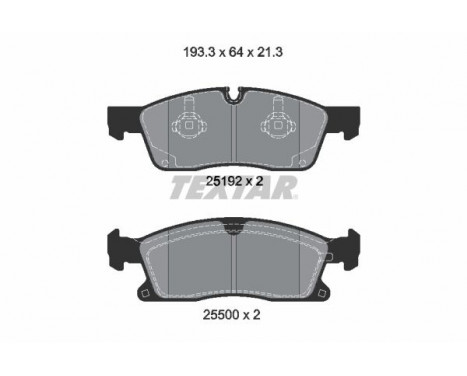 Brake Pad Set, disc brake Q+ 2519202 Textar