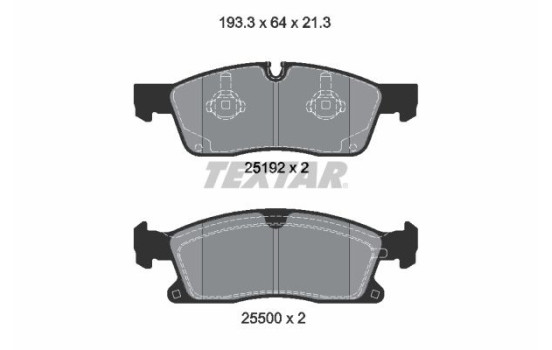 Brake Pad Set, disc brake Q+ 2519202 Textar