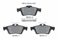 Brake Pad Set, disc brake Q+ 2521204 Textar