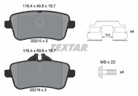 Brake Pad Set, disc brake Q+ 2521502 Textar
