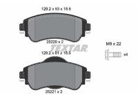 Brake Pad Set, disc brake Q+ 2522001 Textar