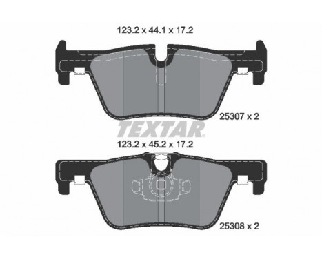Brake Pad Set, disc brake Q+ 2530701 Textar, Image 2