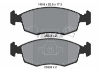 Brake Pad Set, disc brake Q+ 2532301 Textar