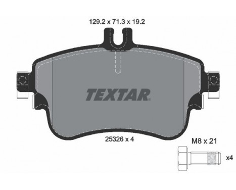 Brake Pad Set, disc brake Q+ 2532601 Textar