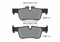 Brake Pad Set, disc brake Q+ 2533101 Textar