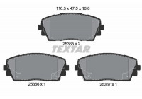 Brake Pad Set, disc brake Q+ 2536501 Textar