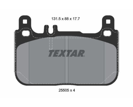 Brake Pad Set, disc brake Q+ 2550501 Textar