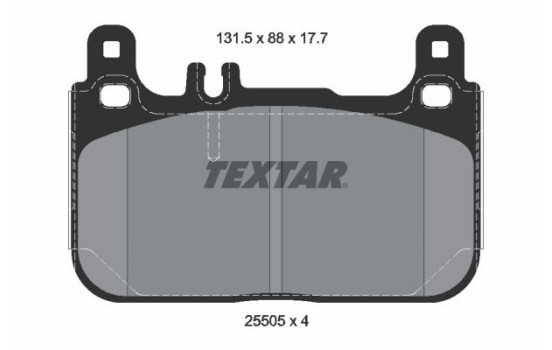Brake Pad Set, disc brake Q+ 2550501 Textar