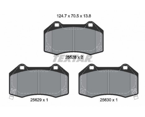 Brake Pad Set, disc brake Q+ 2552803 Textar