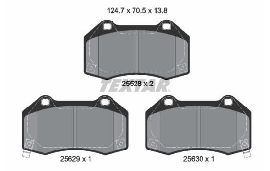 Brake Pad Set, disc brake Q+ 2552803 Textar