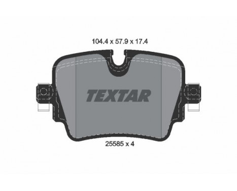 Brake Pad Set, disc brake Q+ 2558501 Textar